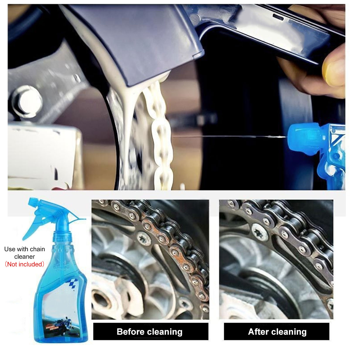 Motorcycle Bike Chain Cleaner  - Bike Chain Cleaner 评论和价格