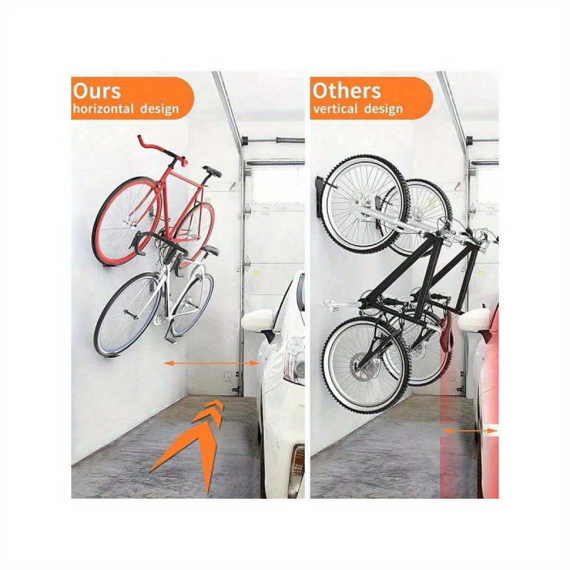 Iron Horizontal Bike Pedal Han - Cycling Gear Wall Storage 评论和价格