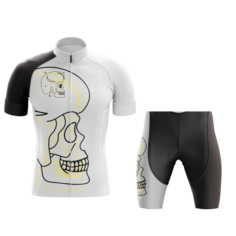 Skull Cycling Jersey Set Men B - Triathlon Cycling Kit 评论和价格