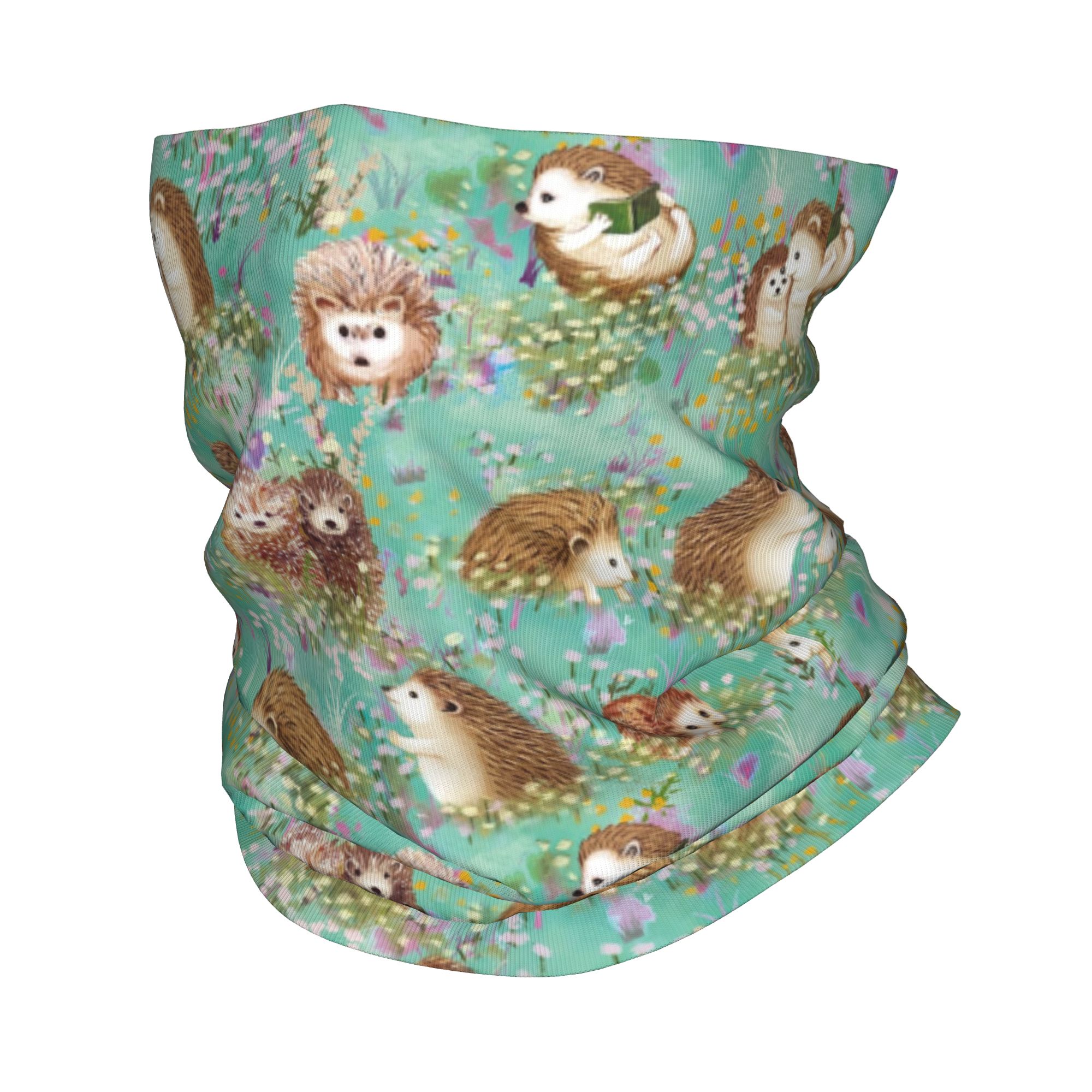 Autumn Hedgehog Spring Floral  - Cycling Face Mask 评论和价格