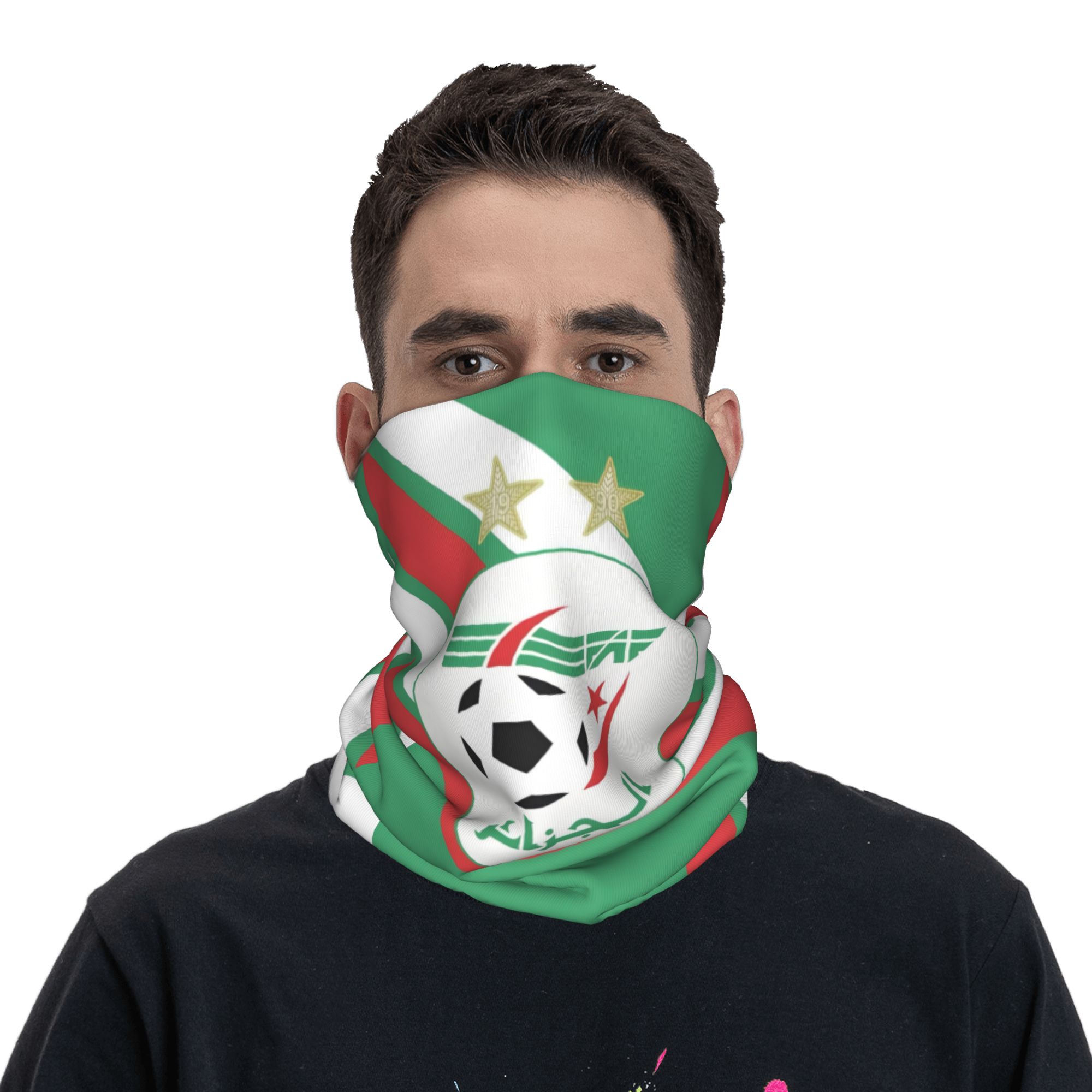 Algeria Bandana Neck  Gaiter   - Cycling Face Mask 评论和价格