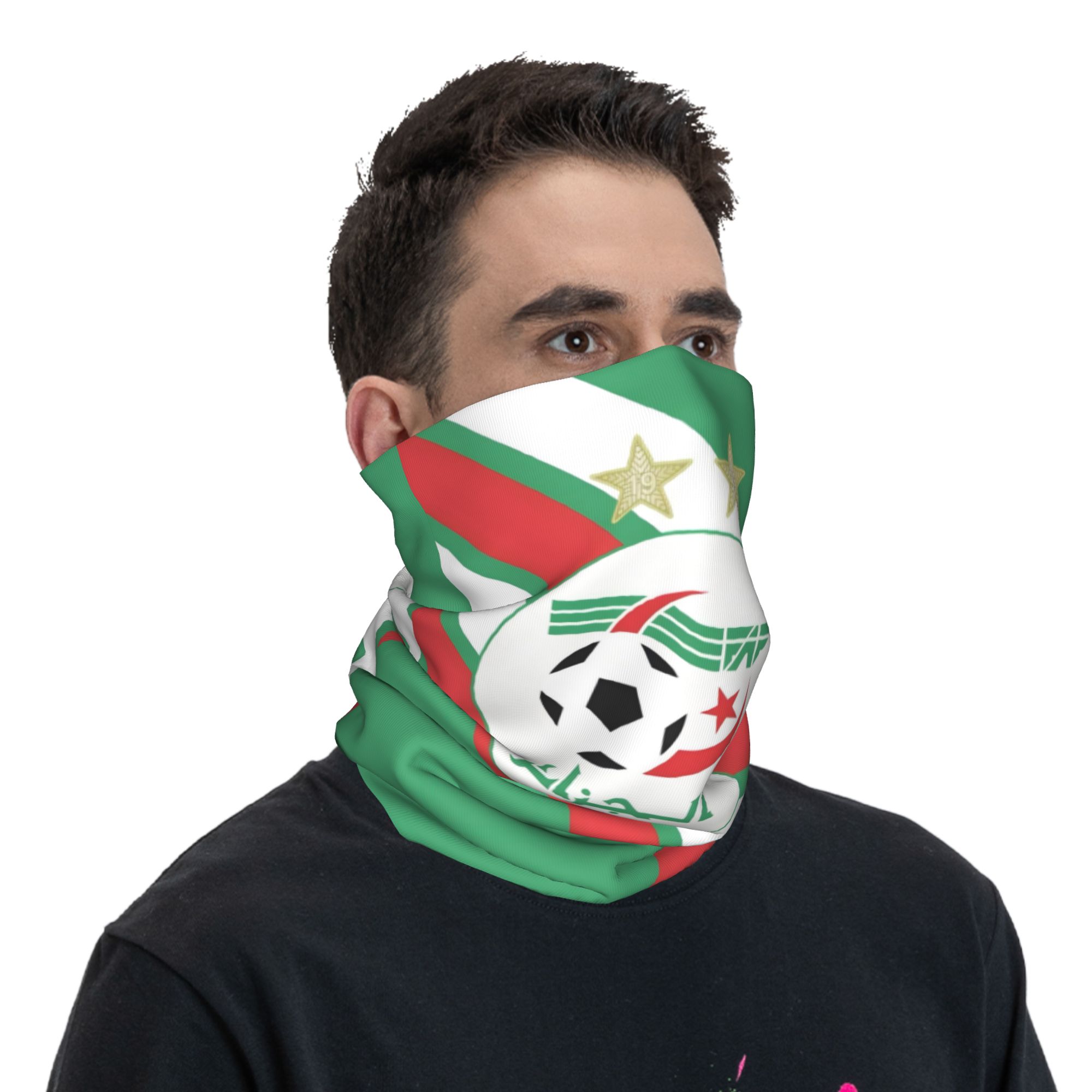 Algeria Bandana Neck  Gaiter   - Cycling Face Mask 评论和价格