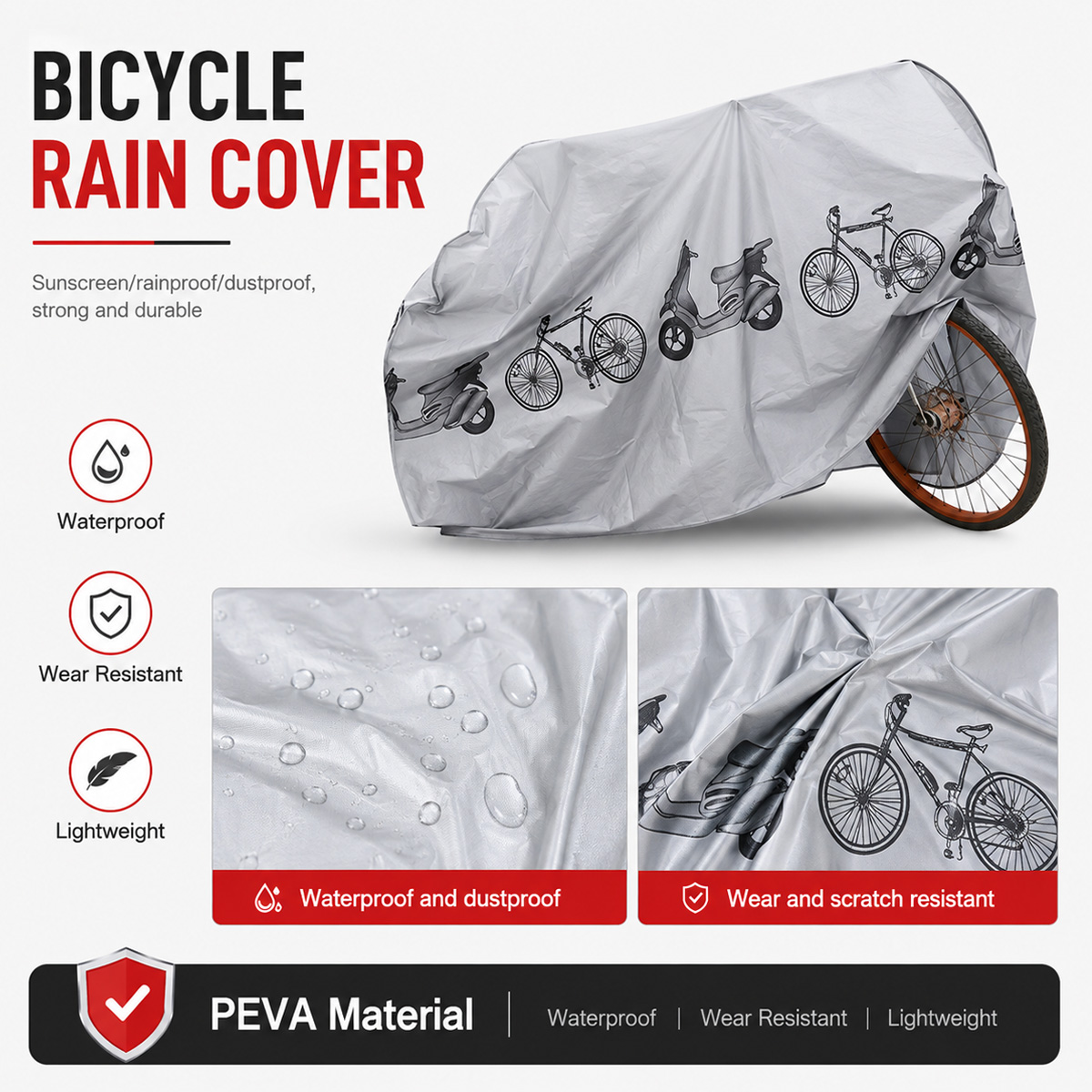PINMOAP Universal Bicycle Rain - Cycling Gear Bag 评论和价格