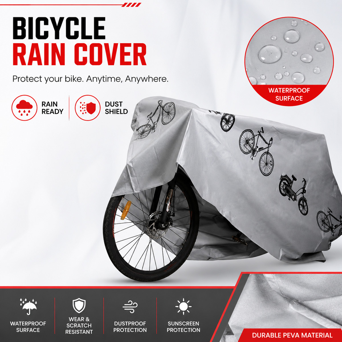 PINMOAP Universal Bicycle Rain - Cycling Gear Bag 评论和价格