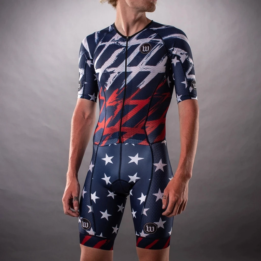 Wattie Ink Men Skinsuit Cyclin - Triathlon Cycling Kit 评论和价格