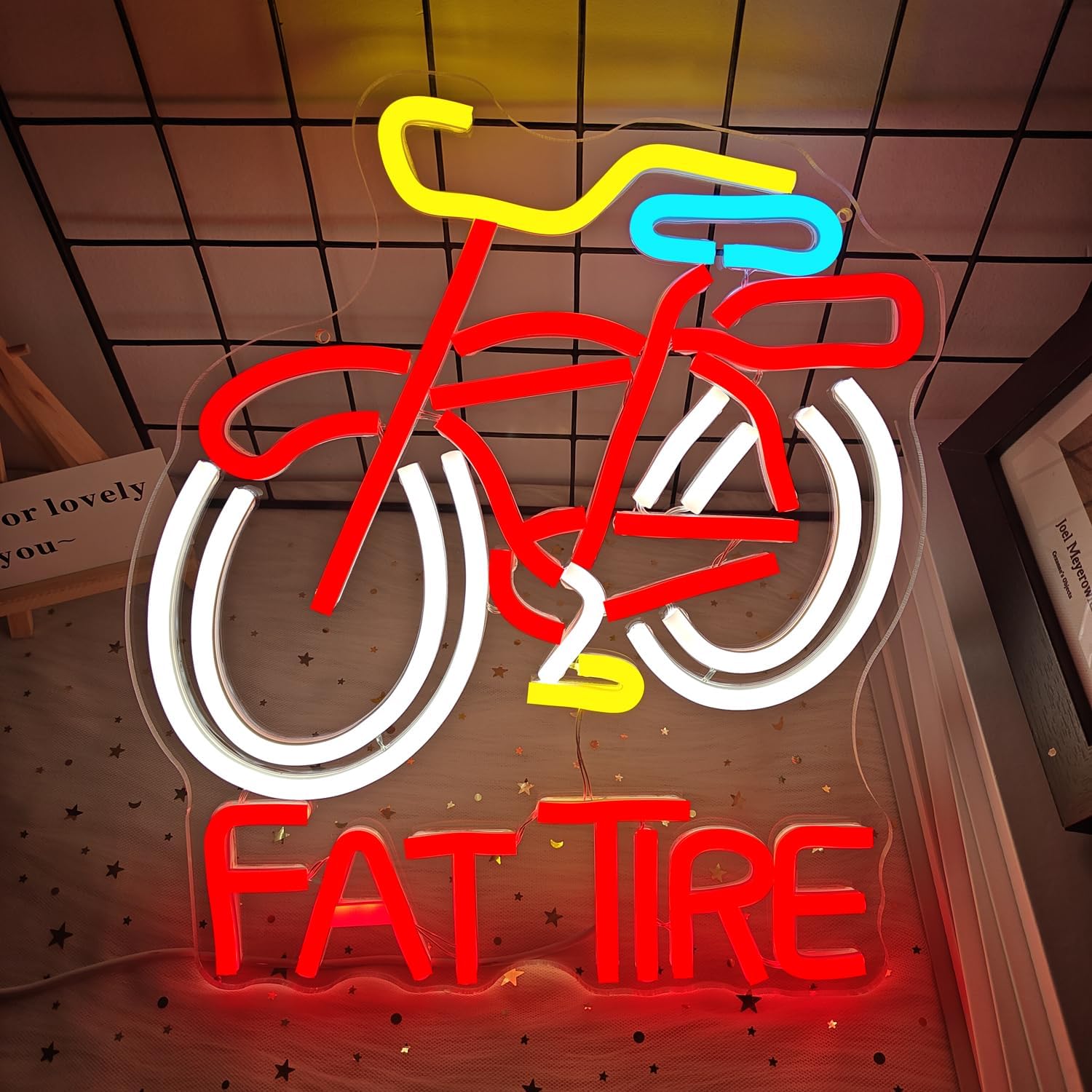 Fat Tire Bike LED Neon Sign US - Cycling Gear Store 评论和价格