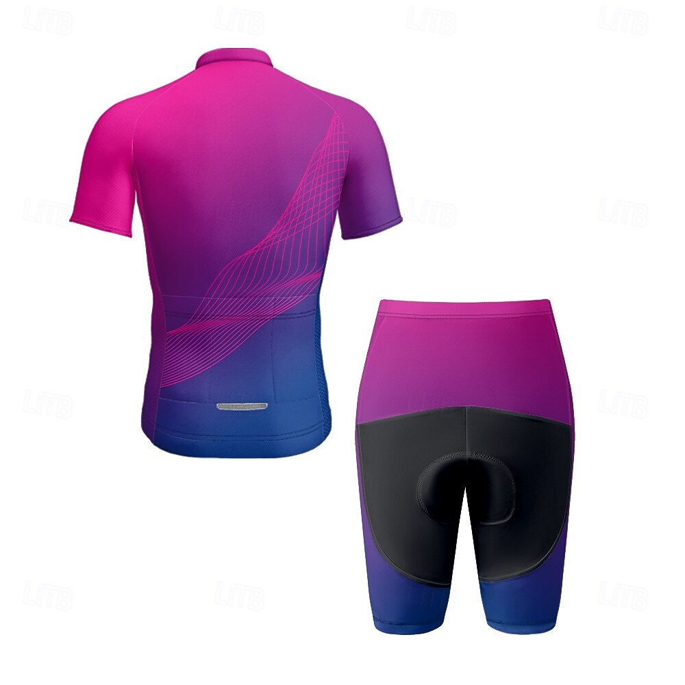 Men Short Sleeve Cycling Jerse - Triathlon Cycling Kit 评论和价格