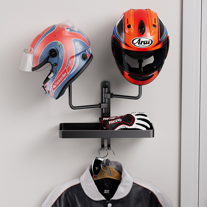 Aluminium Helmet Holder with S - Cycling Gear Wall Storage 评论和价格