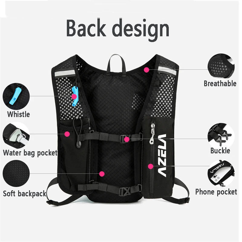 5L Running Hydration Vest Back - Cycling Gear Backpack 评论和价格