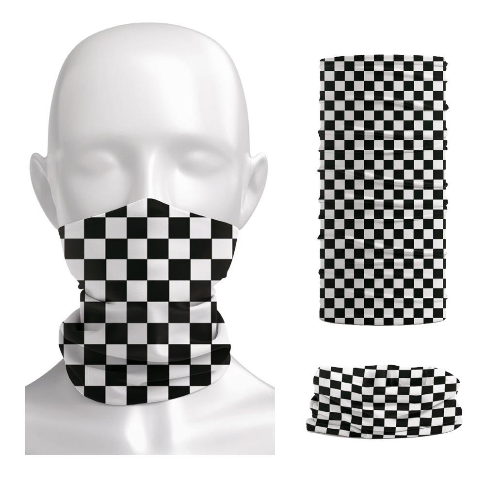 Checkered Ska Printed Headband - Cycling Gear For Men 评论和价格