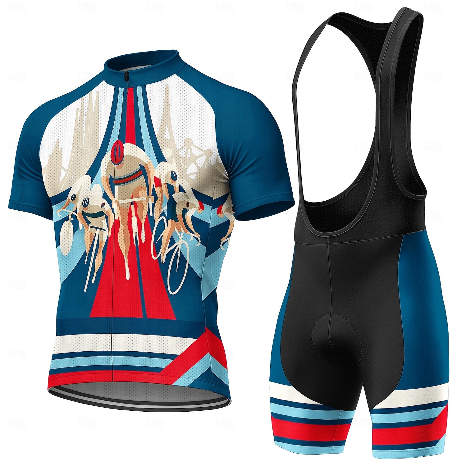 Men Short Sleeves Cycling Jers - Triathlon Cycling Kit 评论和价格
