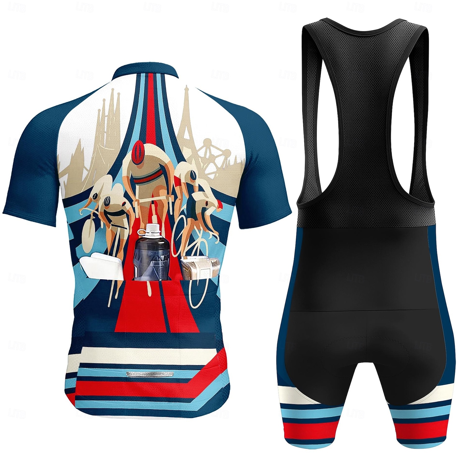 Men Short Sleeves Cycling Jers - Triathlon Cycling Kit 评论和价格